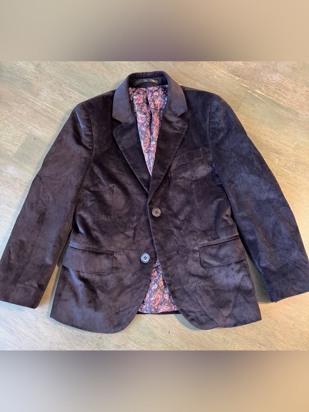 ISAAC MIZRAHI BOYS VELVET BLAZER